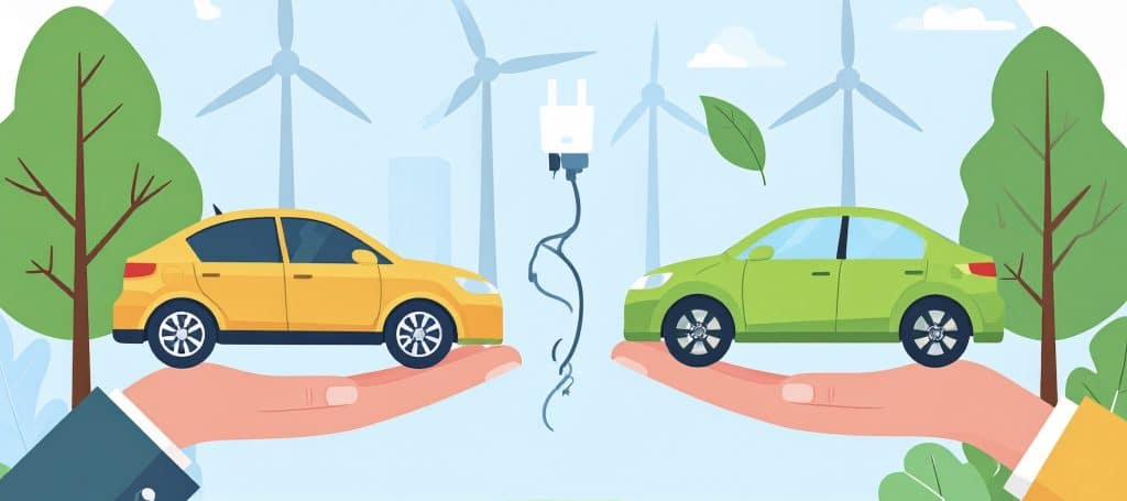 EV vs GAS Car Comparison Tool landing page image for CarDealHero car buying service and car buying concierge service